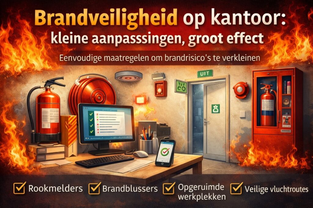 Brandveiligheid op kantoor: kleine aanpassingen met groot effect