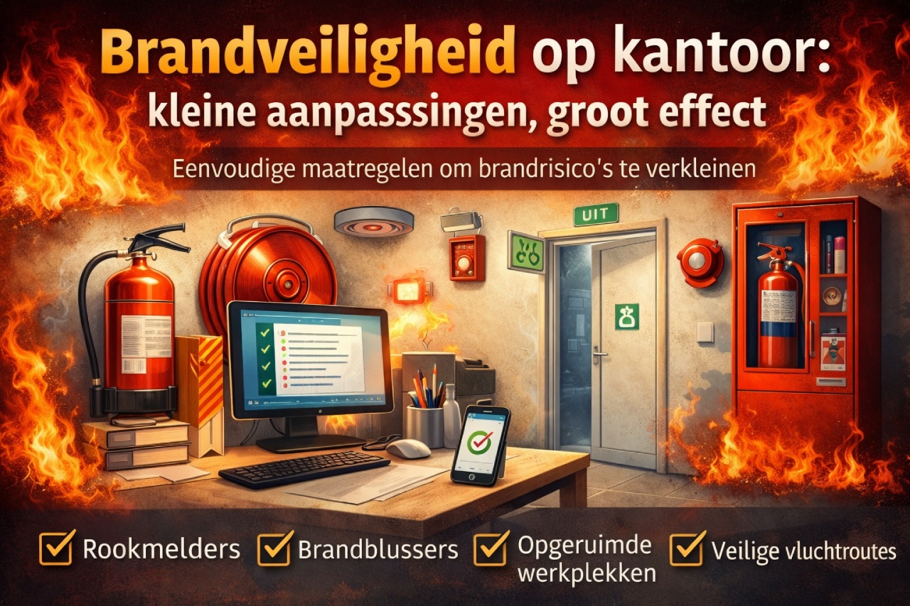 Brandveiligheid op kantoor: kleine aanpassingen met groot effect